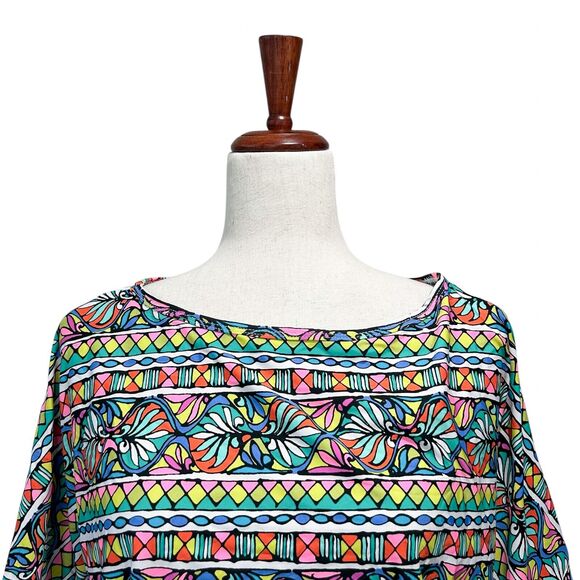 Trina Turk Swim Top Size Extra Small‎ XS Women's Dolman Bright Print Sunwear - Picture 9 of 11